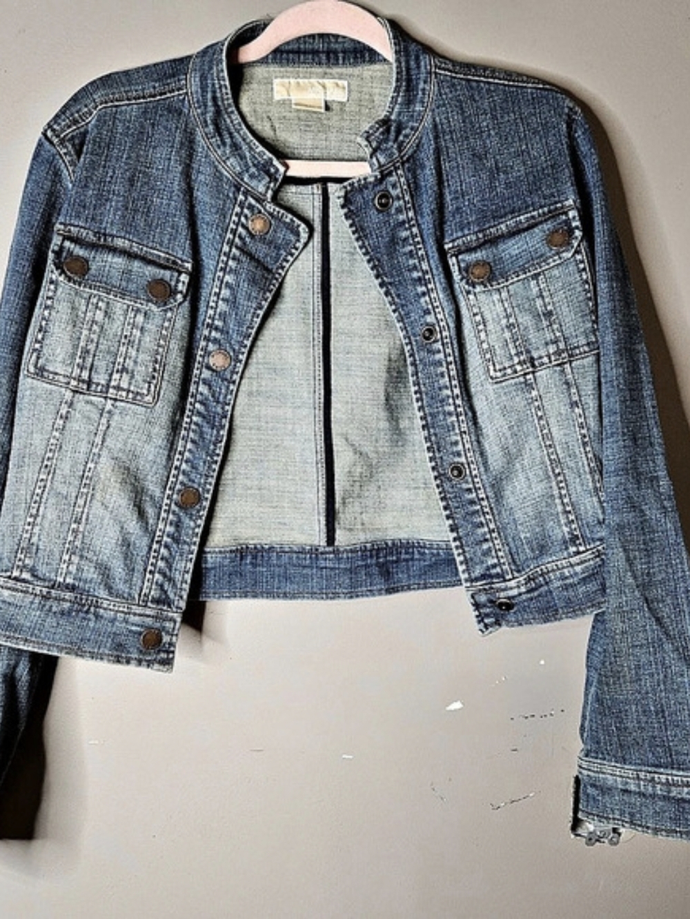 Michael Kors Denim Jacket Blue Size L Ptp 21"